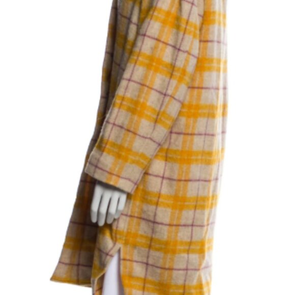 Isabel Marant Yellow Plaid Teddy Jacket - Picture 3 of 10